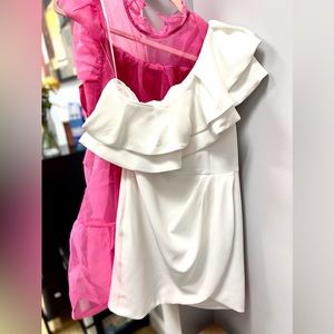 white one shoulder dress